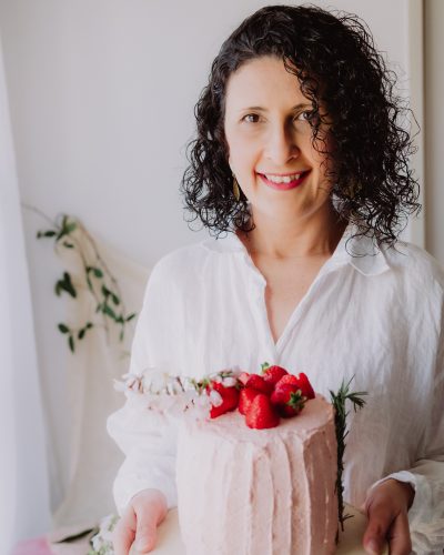 Bolo rosa de morango106